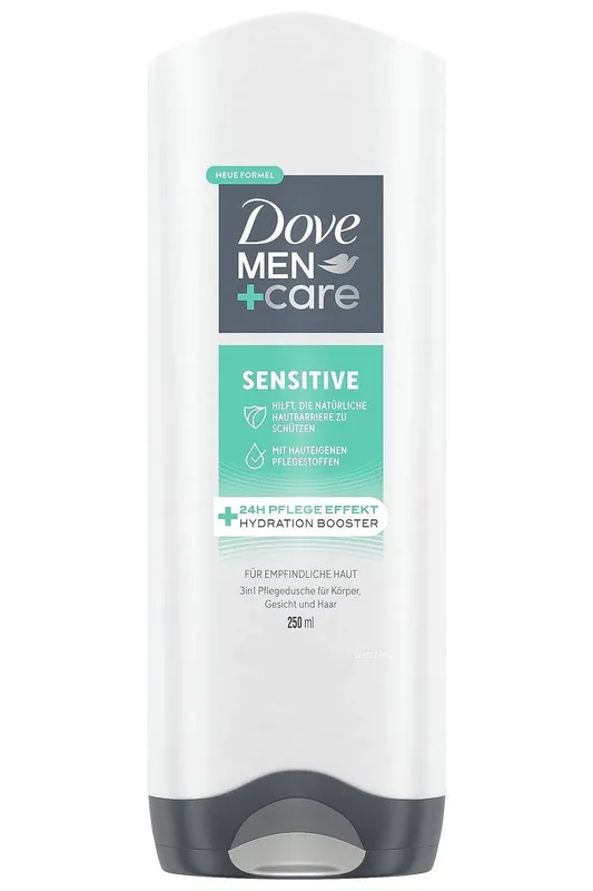 Cenově Výhodný Dove Men+Care Sensitive 3v1 sprchový gel 250 ml