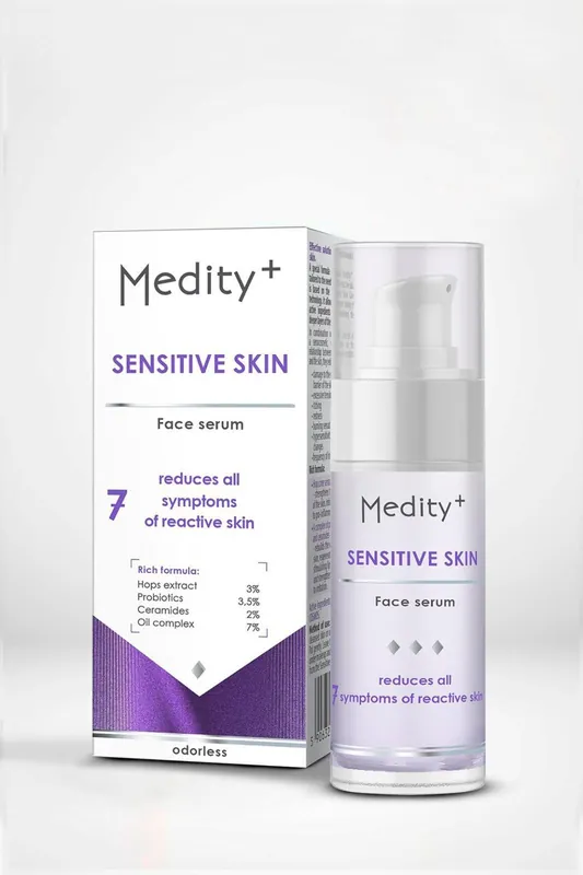 Odeslání Ihned Medity+ Serum pro citlivou pleť – dermokosmetické sérum pro ultra-reaktivní a hypersenzitivní pleť
