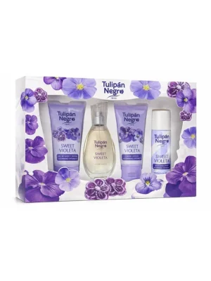 Tulipán Negro Sweet Violeta – dárková sada pro ženy Super Cena