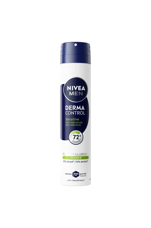 Finální Výprodej NIVEA MEN Derma Control Sensitive sprejový deodorant 200 ml