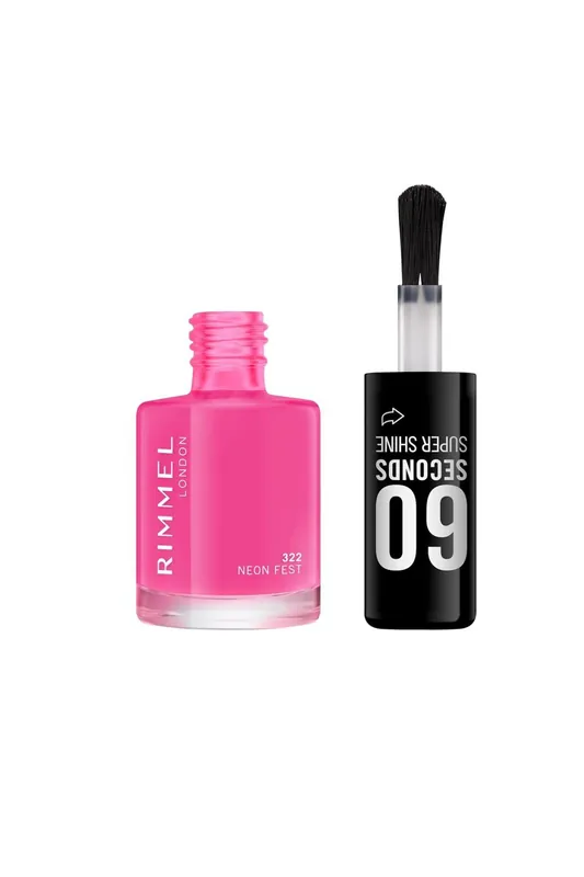 Rimmel 60 Seconds Super Shine, 322 Neon Fest – 8 ml Levný