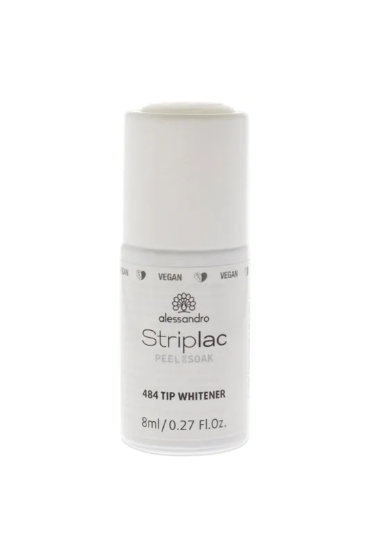 alessandro Striplac Peel & Soak, 484 Tip Whitener – 8 ml -bělící lak na konce nehtů Vysoce Kvalitní