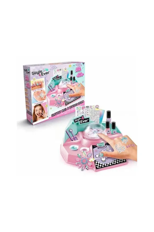 Style 4 Ever Glitzy Nail & Tattoos Salon – kreativní sada na nehty a tetování Vysoce Kvalitní