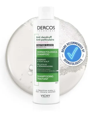 Vichy Dercos Šampon proti lupům pro citlivou pokožku hlavy 200 ml Vrácení Zdarma