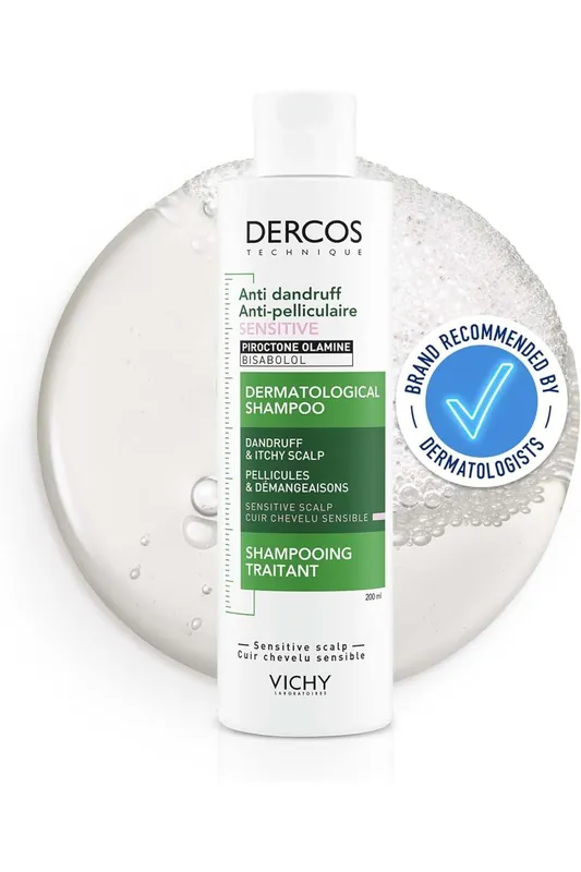 Vichy Dercos Šampon proti lupům pro citlivou pokožku hlavy 200 ml Vrácení Zdarma