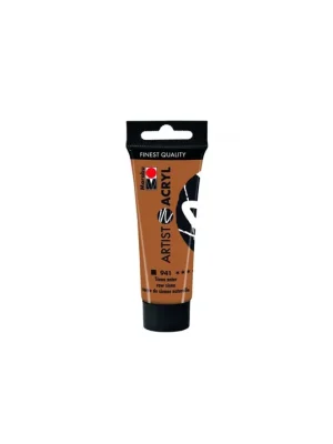 Marabu Artist Acryl akrylová barva 22 ml – Siena přírodní 941 Expresní Doručení