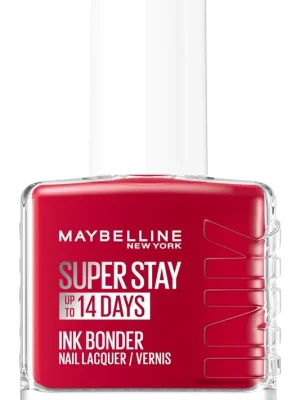 Sleva Maybelline New York Super Stay Ink Bonder Nail Lacquer – 06 Tmavo červená (12 ml)