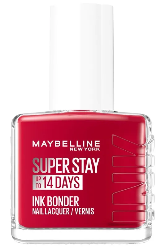 Sleva Maybelline New York Super Stay Ink Bonder Nail Lacquer – 06 Tmavo červená (12 ml)