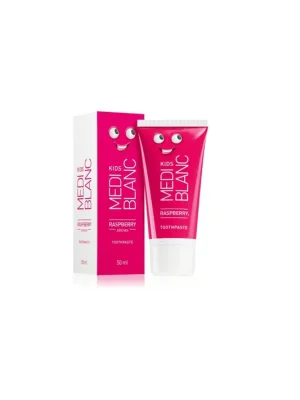 Sleva MEDIBLANC KIDS Raspberry dětská zubní pasta Rapsberry 50 ml, EXP: 03/2026