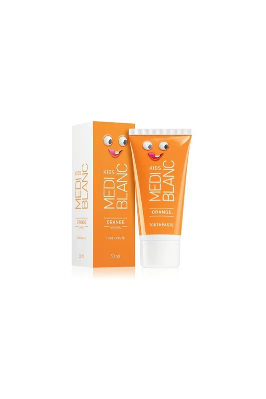 MEDIBLANC KIDS dětská zubní pasta Orange 50 ml, EXP: 03/2026 Sleva