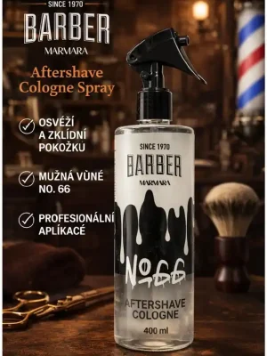 Aktuální Marmara Barber No. 66 Aftershave Cologne Spray 400 ml