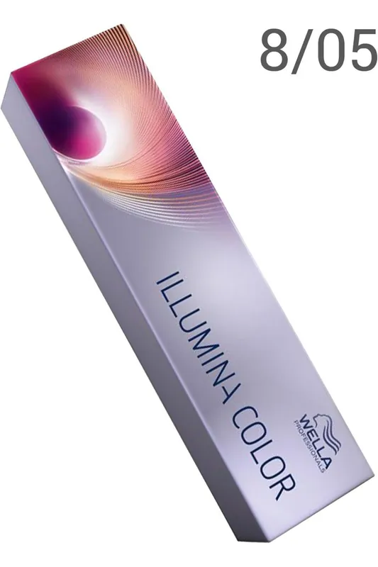 Wella Professionals Illumina Color, odstín 8/05 světlá blond, přírodní mahagonová, 60 ml Akční Nabídka