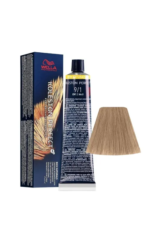 Horká Nabídka WELLA Koleston Perfect ME+ 9/1 Velmi světlá popelavá blond 60ml