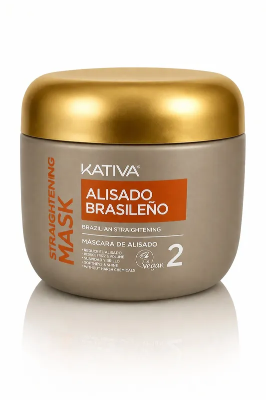 Oblíbený Kativa – Brazilian Straightening Mask (Alisado Brasileño) – vyhlazující maska na vlasy, krok 2, 150 ml