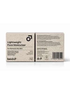 Beviro Lightweight Face Moisturizer – lehký pleťový krém pro normální a mastnou pleť (50 ml) 3x26 Oblíbený