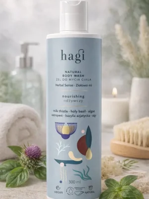 Hit Sezóny Hagi Natural Body Wash Herbal Sense – přírodní sprchový gel 300ml, exp. 08/26