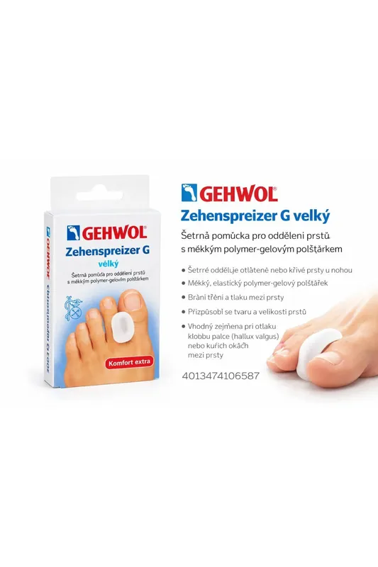 GEHWOL Zehenspreizer G - Roztažovač prstů, velký (Polymer-Gel) Hit Sezóny