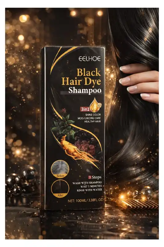 EELHOE Black Hair Dye Shampoo 3v1 – barvící šampon 100 ml Výprodej