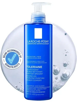 La Roche-Posay Toleriane Gel Moussant – čisticí pěnivý gel pro citlivou pleť, 400 ml (poškozený aplikátor) Nejprodávanější
