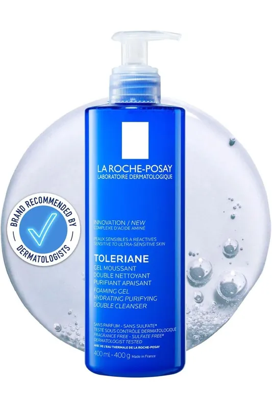 La Roche-Posay Toleriane Gel Moussant – čisticí pěnivý gel pro citlivou pleť, 400 ml (poškozený aplikátor) Nejprodávanější