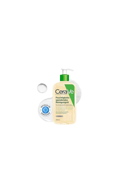CeraVe - Čisticí olej se skvalanem, pro normální až velmi suchou pokožku, 236ml (poškozený aplikátor) Tovární Cena