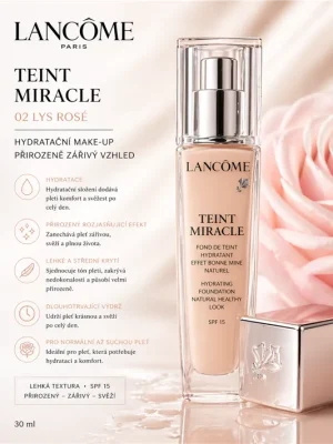 Akce Lancôme Teint Miracle – hydratační make-up – odstín 02 Lys Rosé 30ml