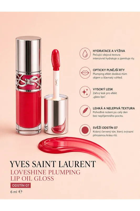 Poslední Šance Yves Saint Laurent Olejový lesk na rty Loveshine – odstín 07, 6ml