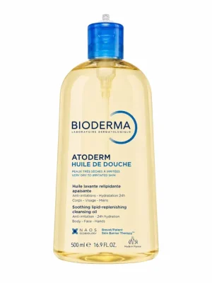 Bioderma Atoderm Huile de Douche – sprchový olej 500 ml (poškozený aplikátor) Akční Cena