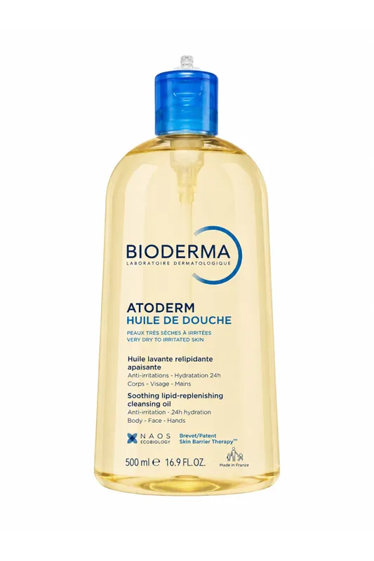 Bioderma Atoderm Huile de Douche – sprchový olej 500 ml (poškozený aplikátor) Akční Cena