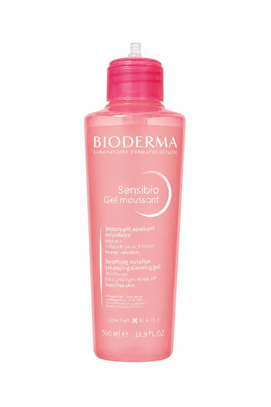 BIODERMA Sensibio Gel Moussant – čisticí pěnivý gel 500ml, ( poškozený aplikator) Nakupujte Hned