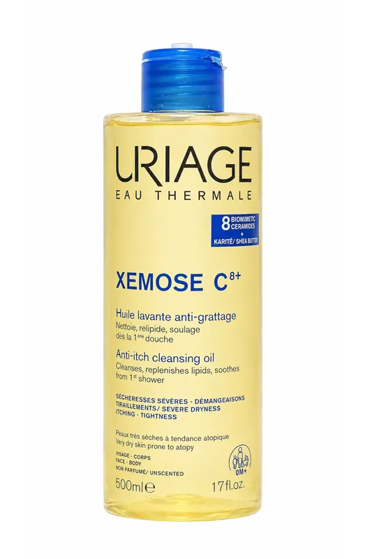 URIAGE Xémose Cleansing Oil C8+, 500 ml, (poškozený aplikátor) Značkový