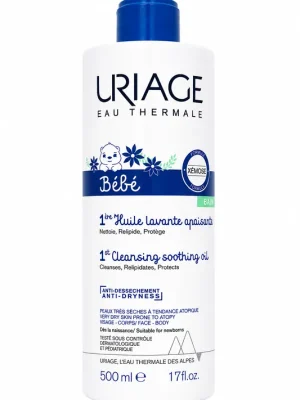 URIAGE Bébé Jemný mycí olej(500 ml),poškozený aplikátor Nejprodávanější