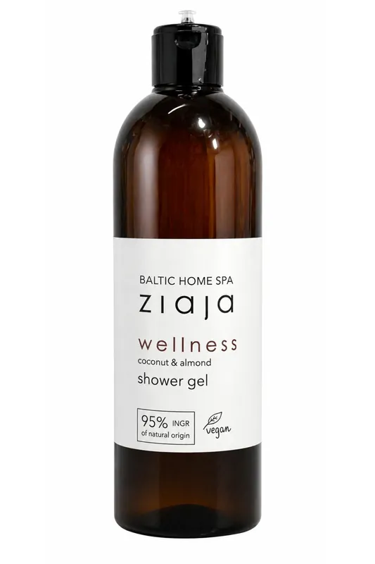 Značkový ZIAJA Baltic Home Spa Wellness Coconut & Almond – sprchový gel 500 ml-(poškozený aplikátor)