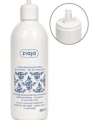 Ziaja Moisturising Hydratační tělové mléko s hedvábnými proteiny 400 ml (poškozený aplikátor) Cenový Hit