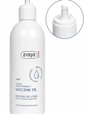 Ziaja Med Urea 5% Tělová emulze s 5% ureou pro suchou pokožku 400 ml (poškozený aplikátor) Levný