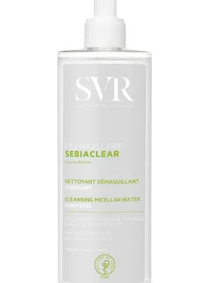 Rychlé Dodání SVR SEBIACLEAR čisticí micelární voda pro mastnou a smíšenou pleť se sklonem k akné 400 ml (poškozený aplikátor)