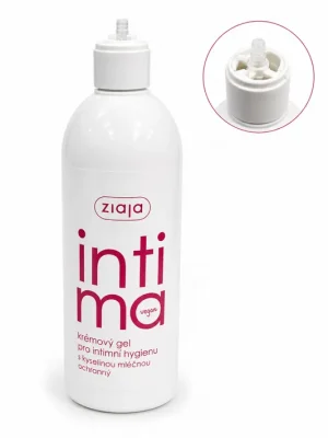 Akce ZIAJA Intima ochranný krémový gel pro intimní hygienu s kyselinou mléčnou 500 ml (poškozený aplikátor)