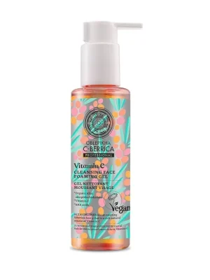 Natura Siberica C-Berrica čisticí pěnivý gel na obličej 145 ml-(poškozený aplikátor) Značkový