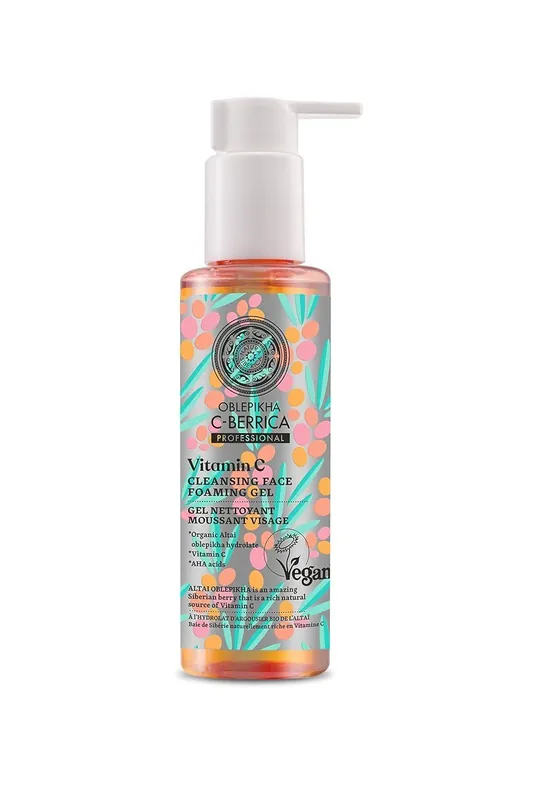 Natura Siberica C-Berrica čisticí pěnivý gel na obličej 145 ml-(poškozený aplikátor) Značkový