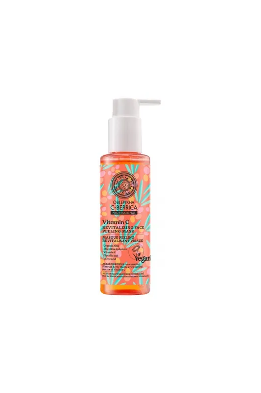 Nejprodávanější Natura Siberica C-Berrica Revitalizační peelingová maska na obličej 145 ml-(poškozený aplikátor)