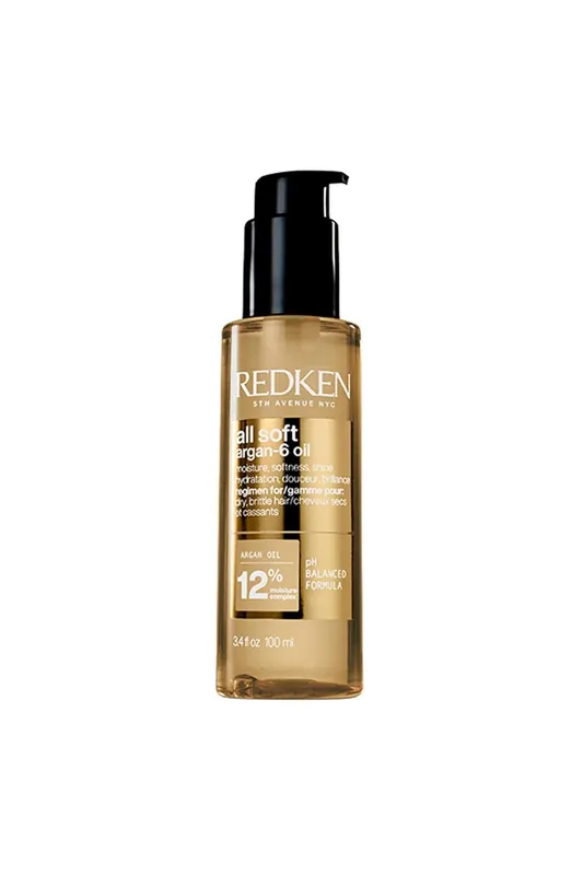 Poslední Šance Redken All Soft Argan-6 olejová kúra pro suché vlasy-(poškozený aplikátor)