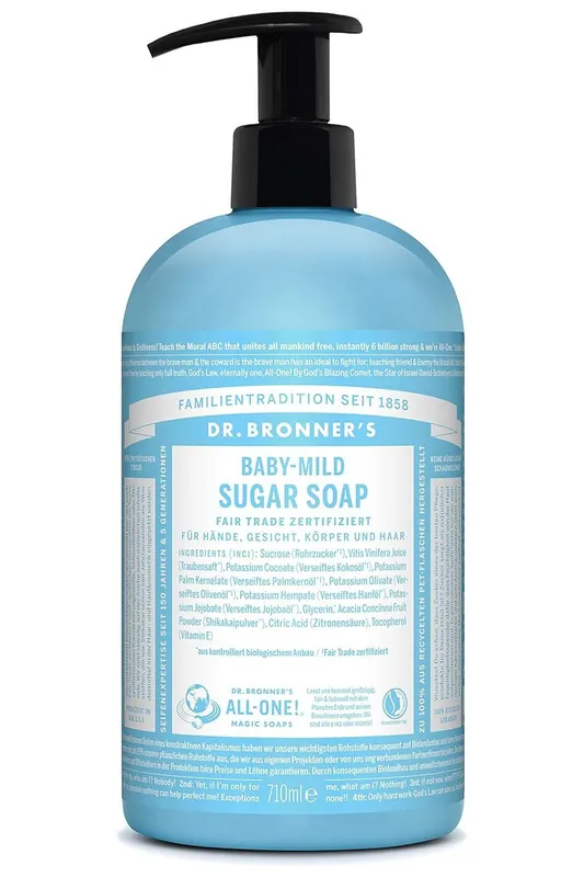 Ověřený Dr. Bronner's - Organické cukrové mýdlo Baby Mild 355 ml (poškozený aplikátor)