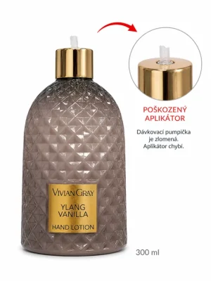 Vivian Gray Ylang Vanilla – hydratační krém na ruce, 300 ml (poškozený aplikátor) Nová Kolekce