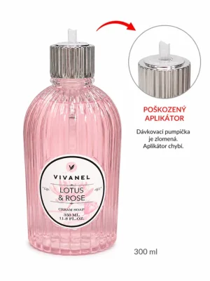 Vivanel Lotus & Rose – tekuté krémové mýdlo, 350 ml (poškozený aplikátor) Nejlepší Cena