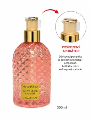 Cenový Hit Vivian Gray White Musk & Ananas – krémové tekuté mýdlo, 300 ml (poškozený aplikátor)