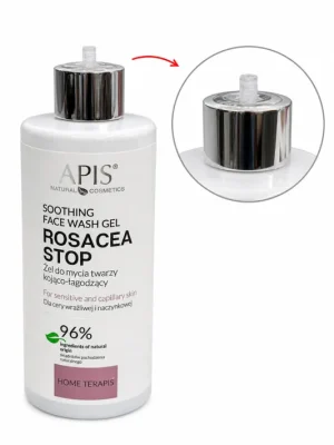 Apis Rosacea Stop – zklidňující čisticí gel na obličej, 300 ml (poškozený aplikátor) Pouze Dnes