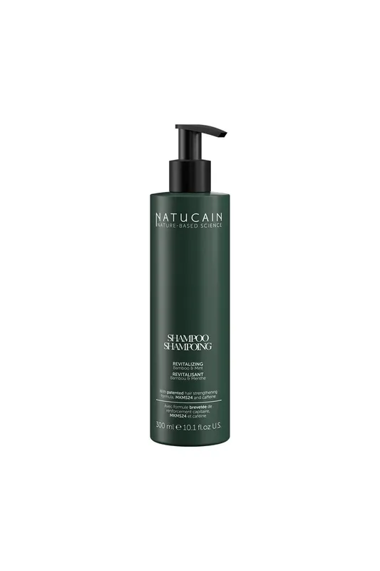 Bezpečná Platba Natucain Přírodní revitalizační šampon pro silný růst vlasů 300 ml-(poškozený aplikátor)