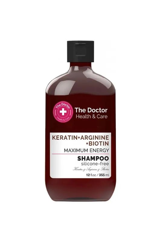 The Doctor Health & Care Keratin + Arginine + Biotin Maximum Energy Shampoo-(poškozený aplikátor) Víkendová Akce