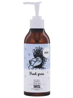 Top Prodej YOPE Přírodní šampon Fresh Grass pro mastné vlasy 300 ml-(poškozený aplikátor)