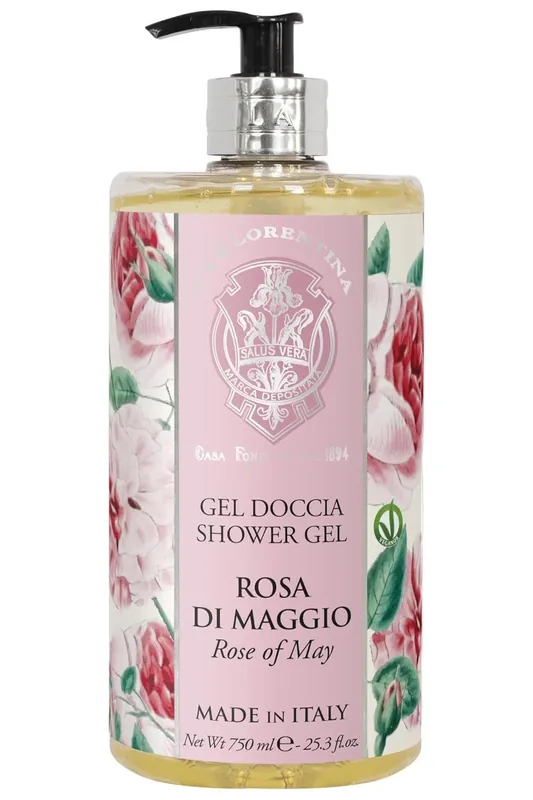 La Florentina Gel Doccia Shower Gel Rosa Di Maggio 750 ml-(poškozený aplikátor) Hit Sezóny